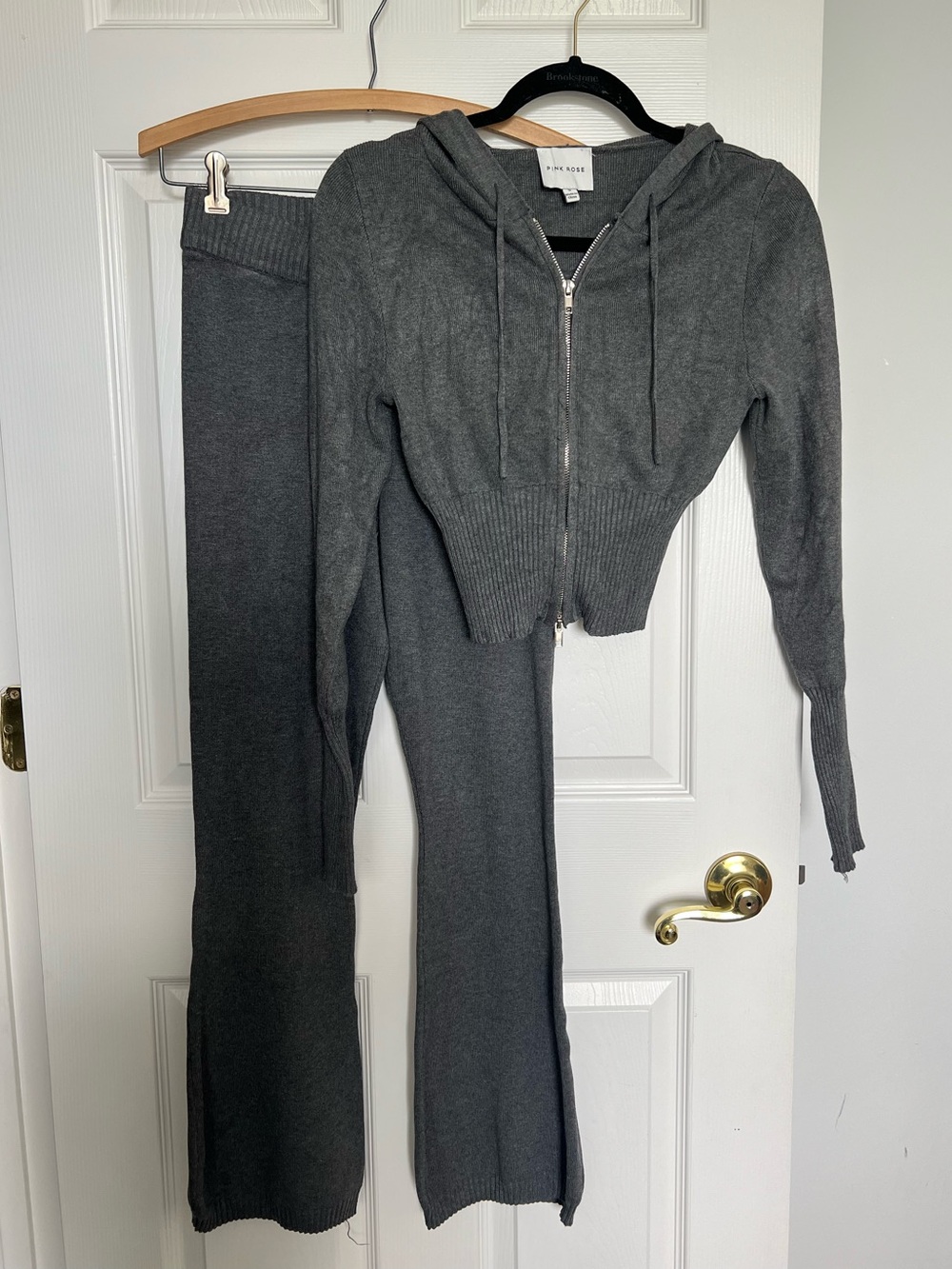 Pink Rose Grey Lounge Set